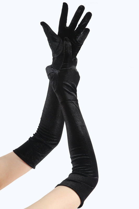 Gants de soirée noirs des années 1920