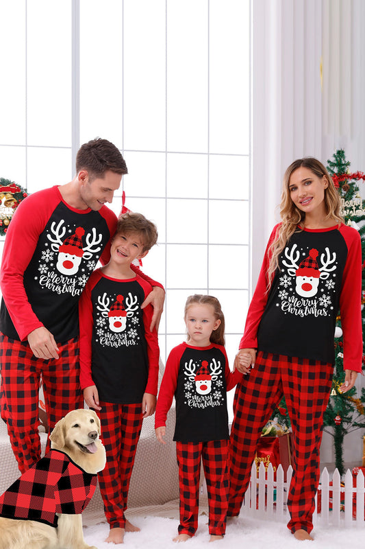 Ensembles de Pyjamas de Noël à Carreaux Rouges Assortis pour la Famille et le Chien