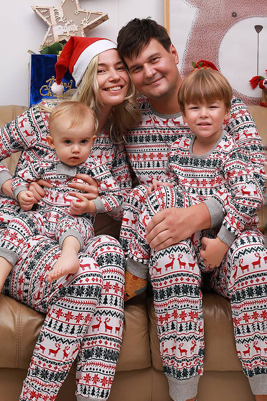 Pyjama de Noël familial assorti Motif gris