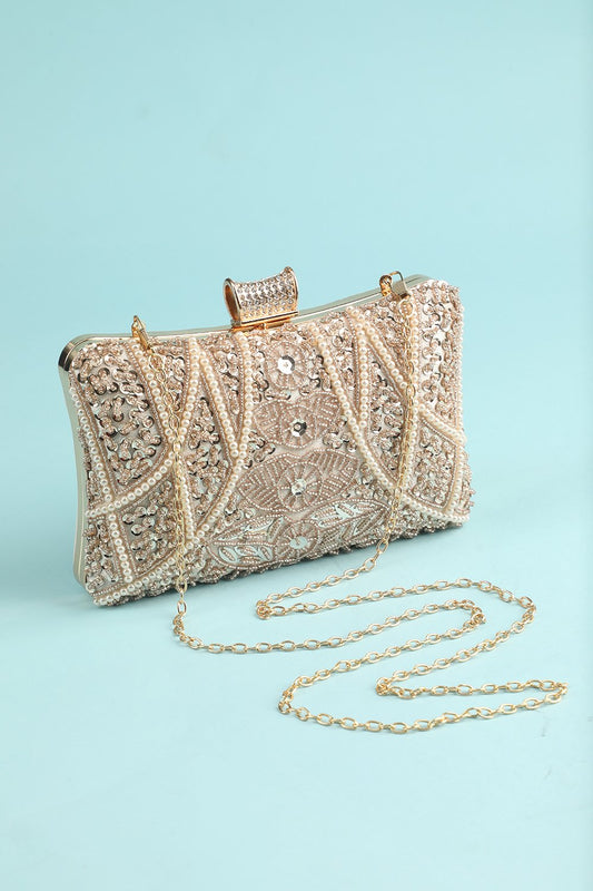 Sac à main brodé de perles Reto