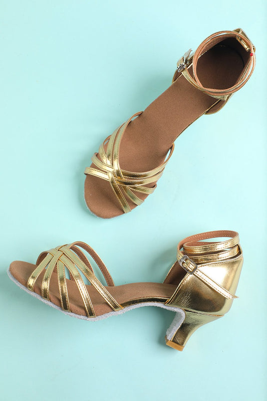 Sandales dorées pour femme