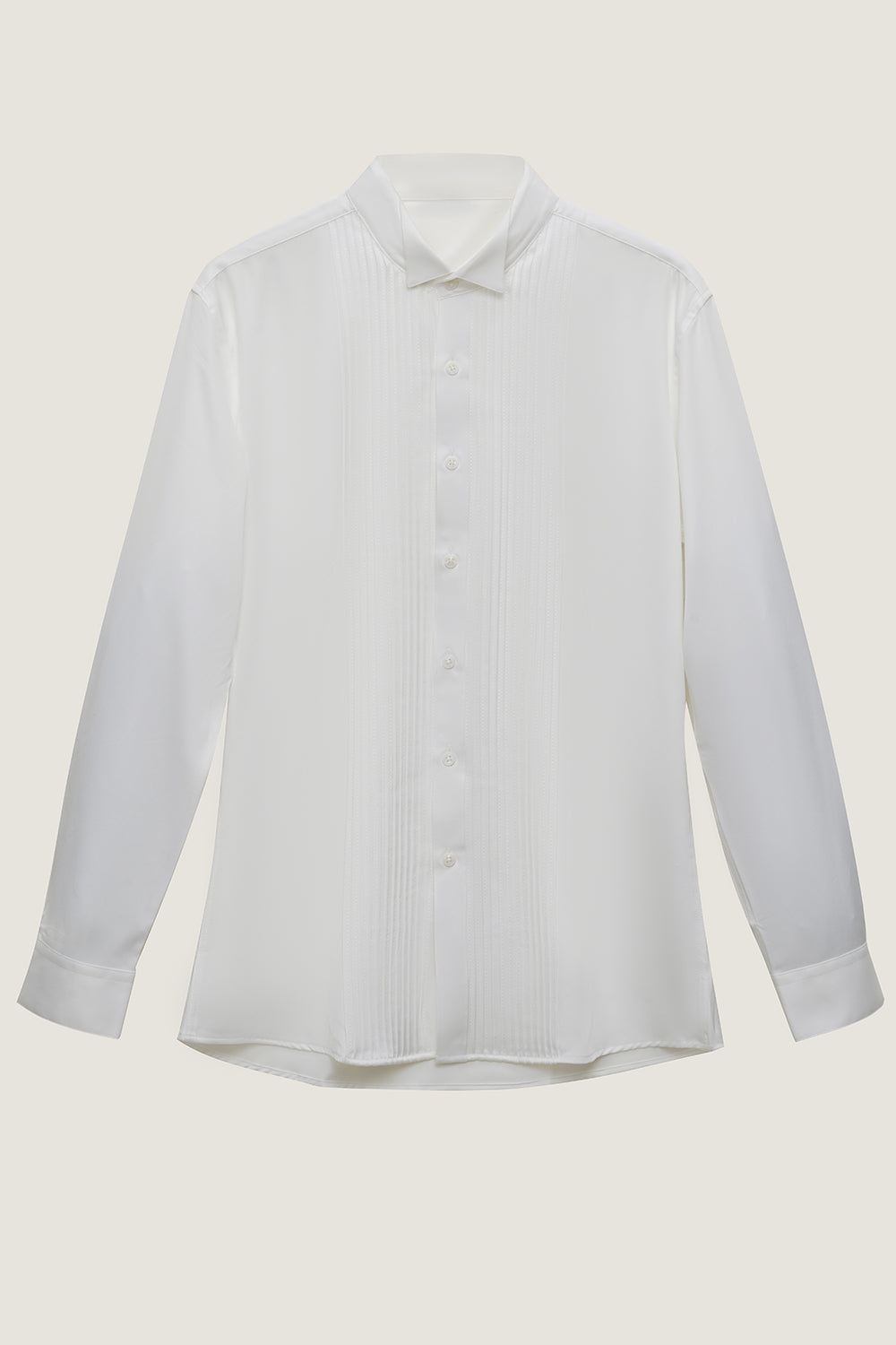 Chemise de costume noire à manches longues pour homme