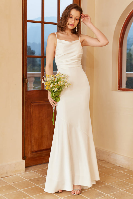 Robe de mariée sirène bohème simple