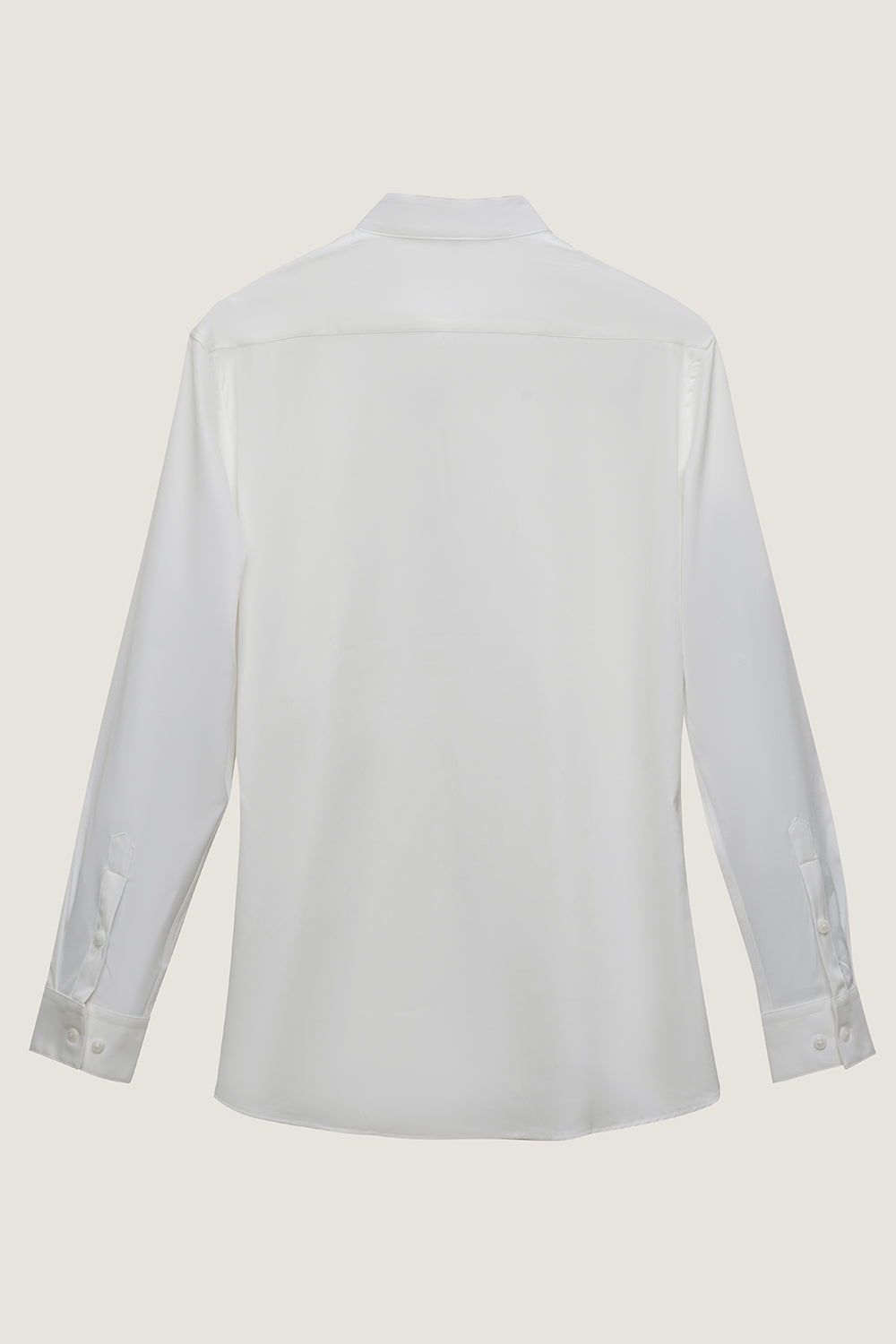 Chemise de costume noire à manches longues pour homme