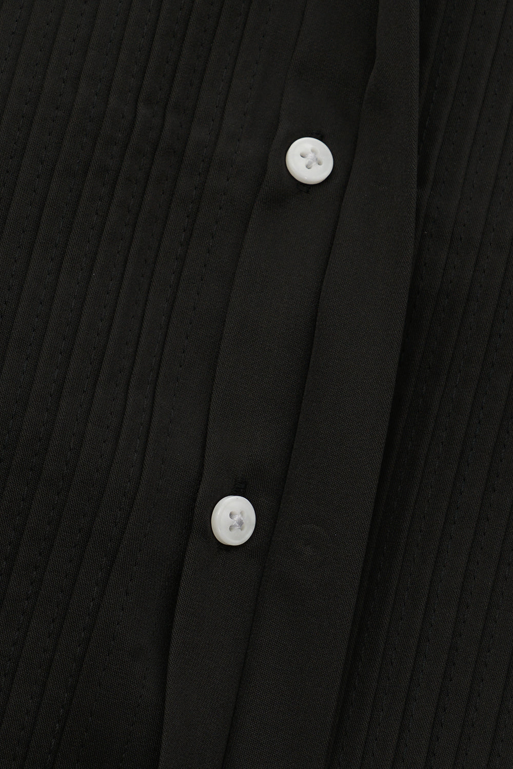 Chemise de costume noire à manches longues pour homme