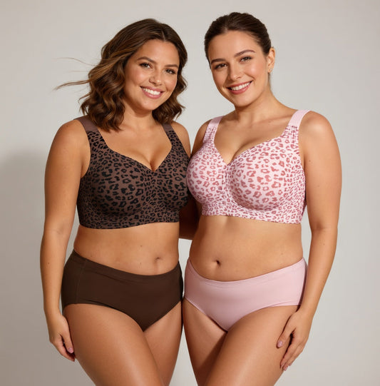 Summer Muse™ Jelly Soft Support Bra with Leopard Print Lingerie
