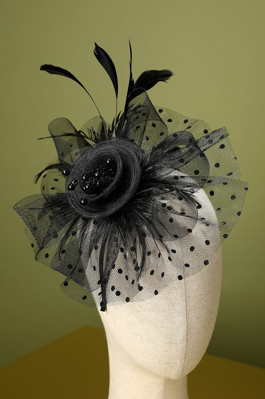 Bandeau plume et tulle Années 20