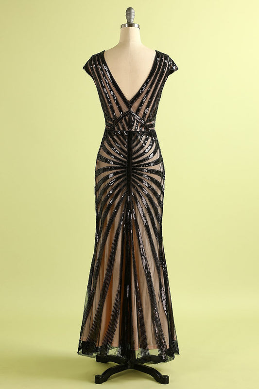 Robe sirène pailletée des années 20