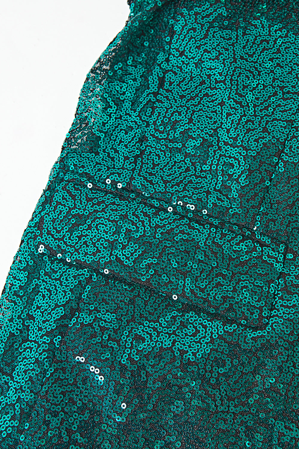 Sparkly Green Sequins Notched Lapel Women's Suit with Belt
