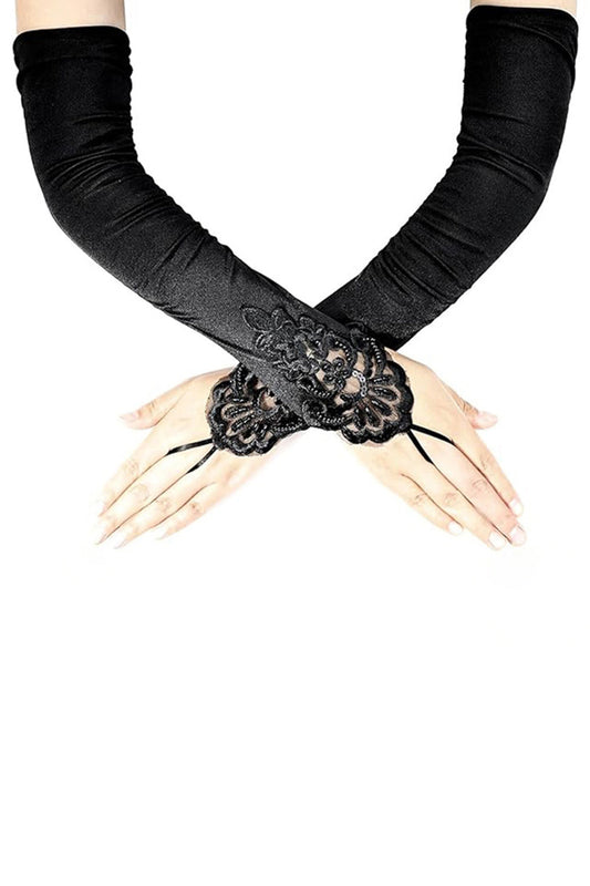 Accessoires de fête Années Folles verts ensembles de cinq pièces