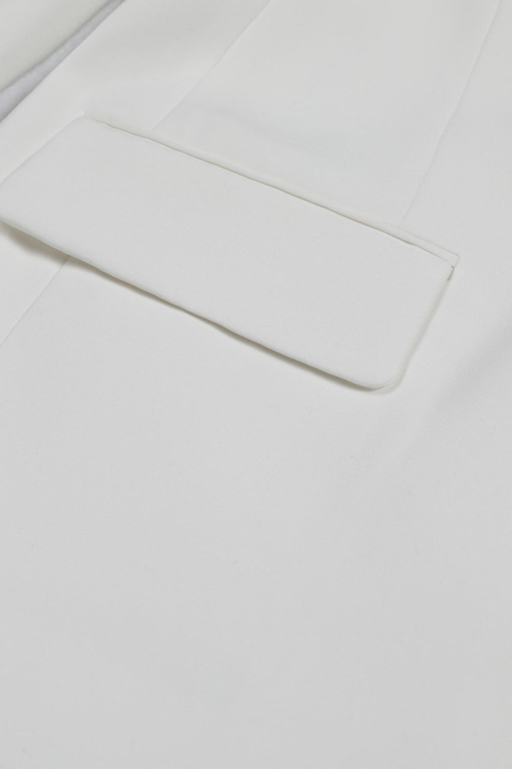 Blazer de bal pour femme, simple boutonnage, revers cranté blanc, avec sequins