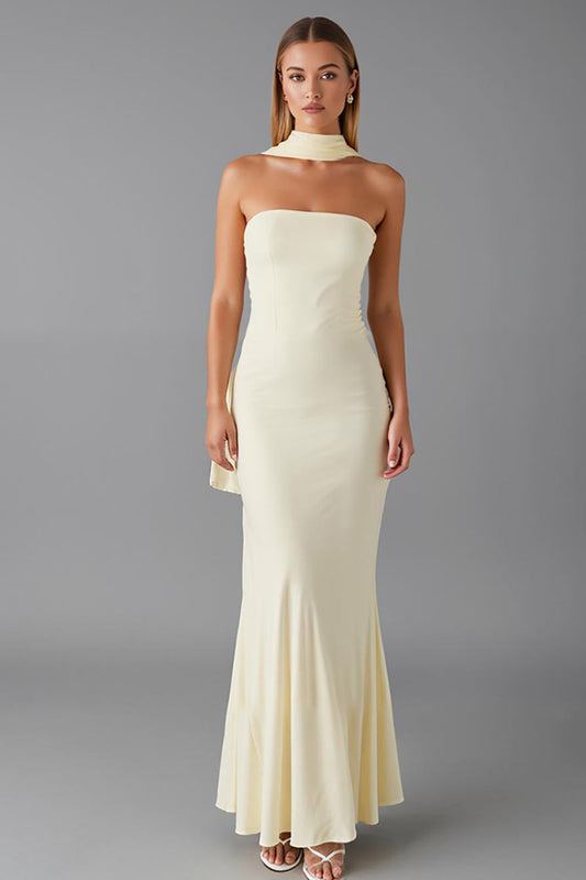 Robe de soirée bustier Daffodil Mermaid Chiffon