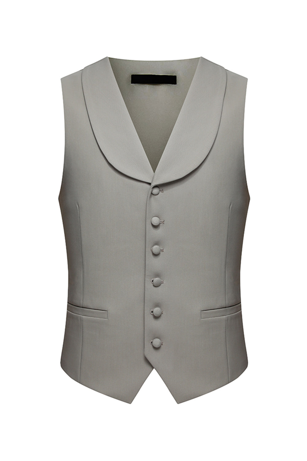 Costumes Homme 3 pièces à Revers Crantés et Un Bouton - Café