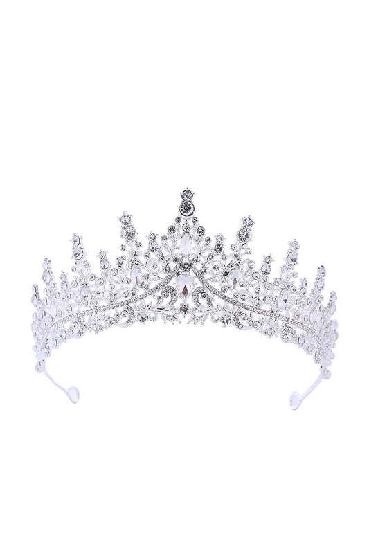 Gold Green Crystal Prom Queen Pageant Crown Tiara