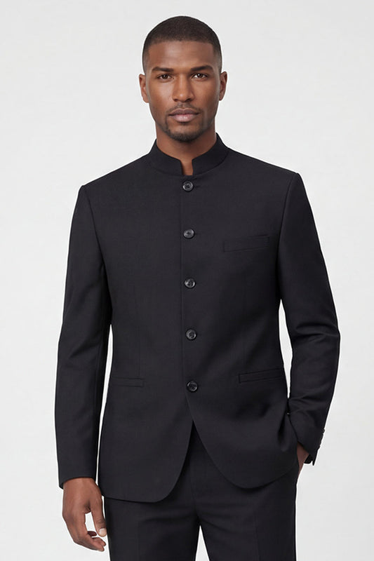 Costumes de bal pour homme, 2 pièces, coupe droite, noirs