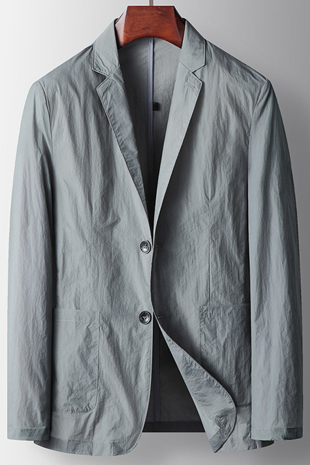 Blazer pour homme Sage à revers cranté et simple boutonnage