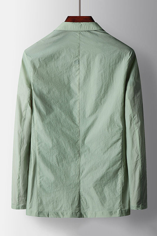 Blazer pour homme Sage à revers cranté et simple boutonnage