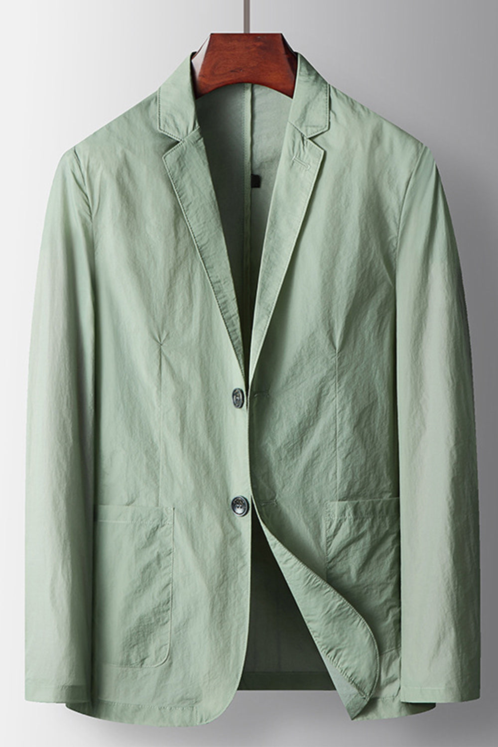 Blazer pour homme Sage à revers cranté et simple boutonnage