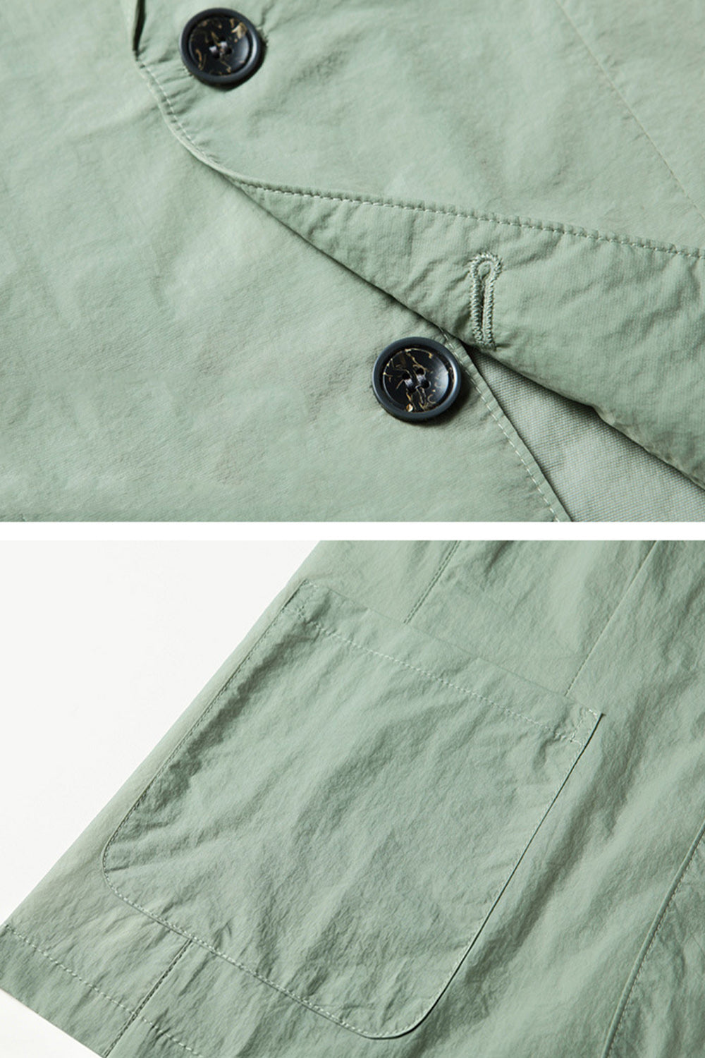 Blazer pour homme Sage à revers cranté et simple boutonnage