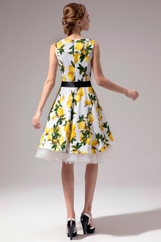 Robe citron col en V