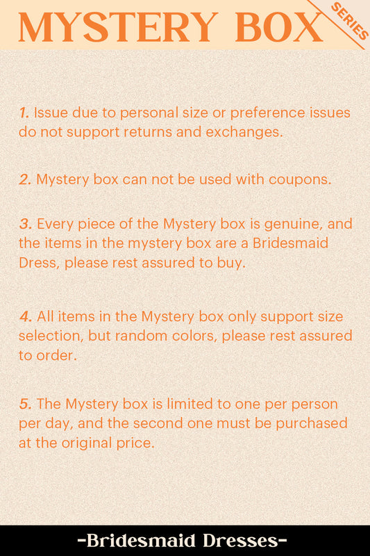 ZAPAKA MYSTERY BOX d'une robe de demoiselle d'honneur