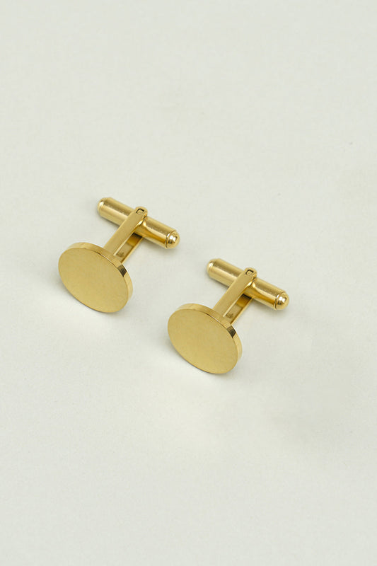 Boutons de manchette smoking dorés pour hommes