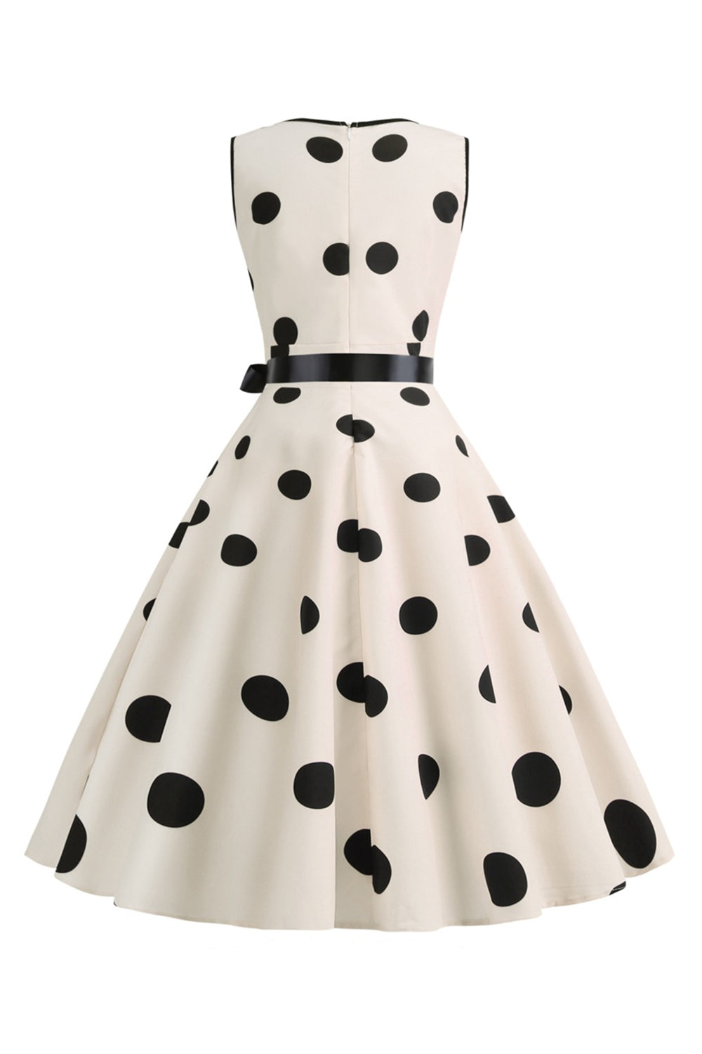 Robe vintage années 50 à pois bleu clair