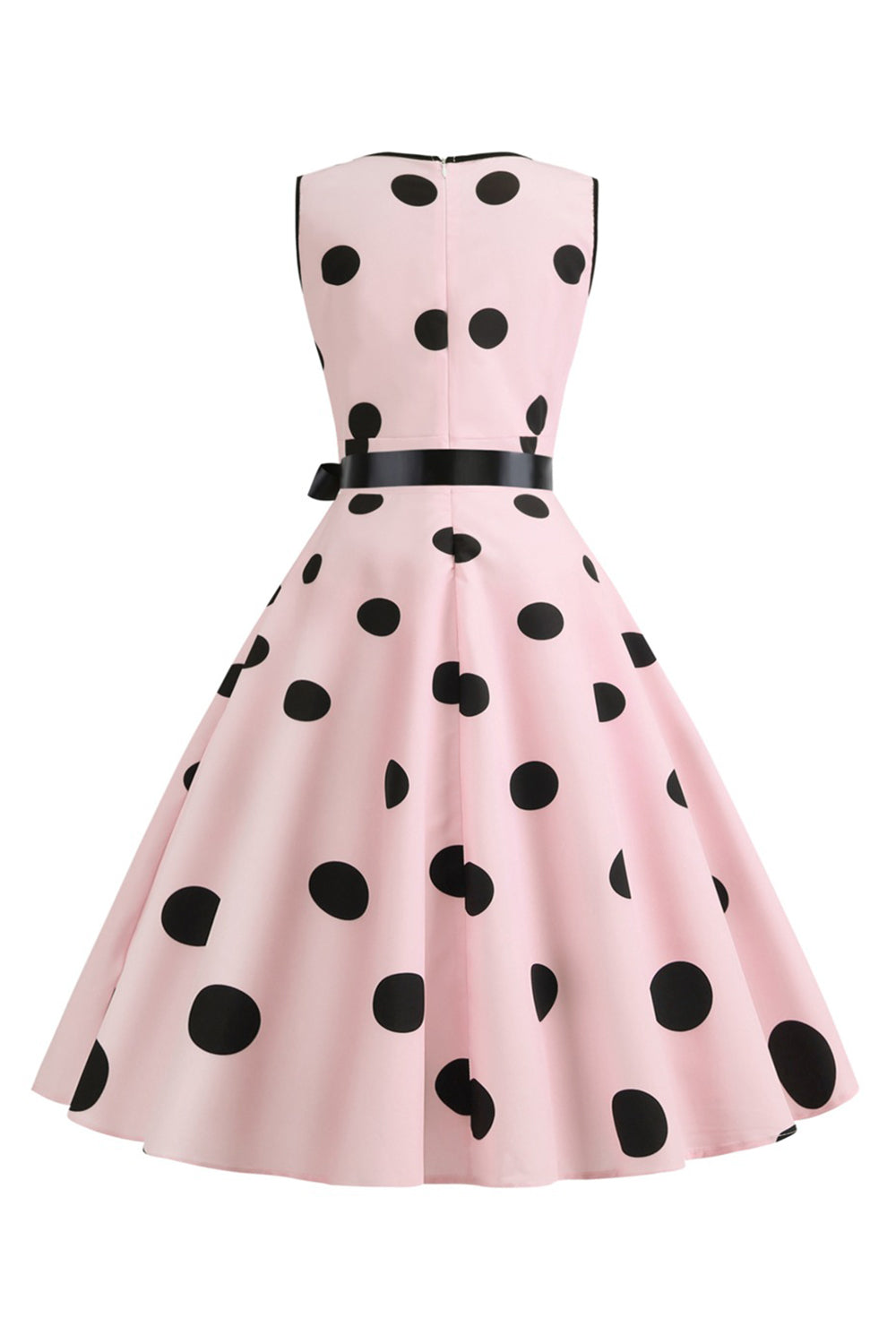 Robe vintage années 50 à pois bleu clair