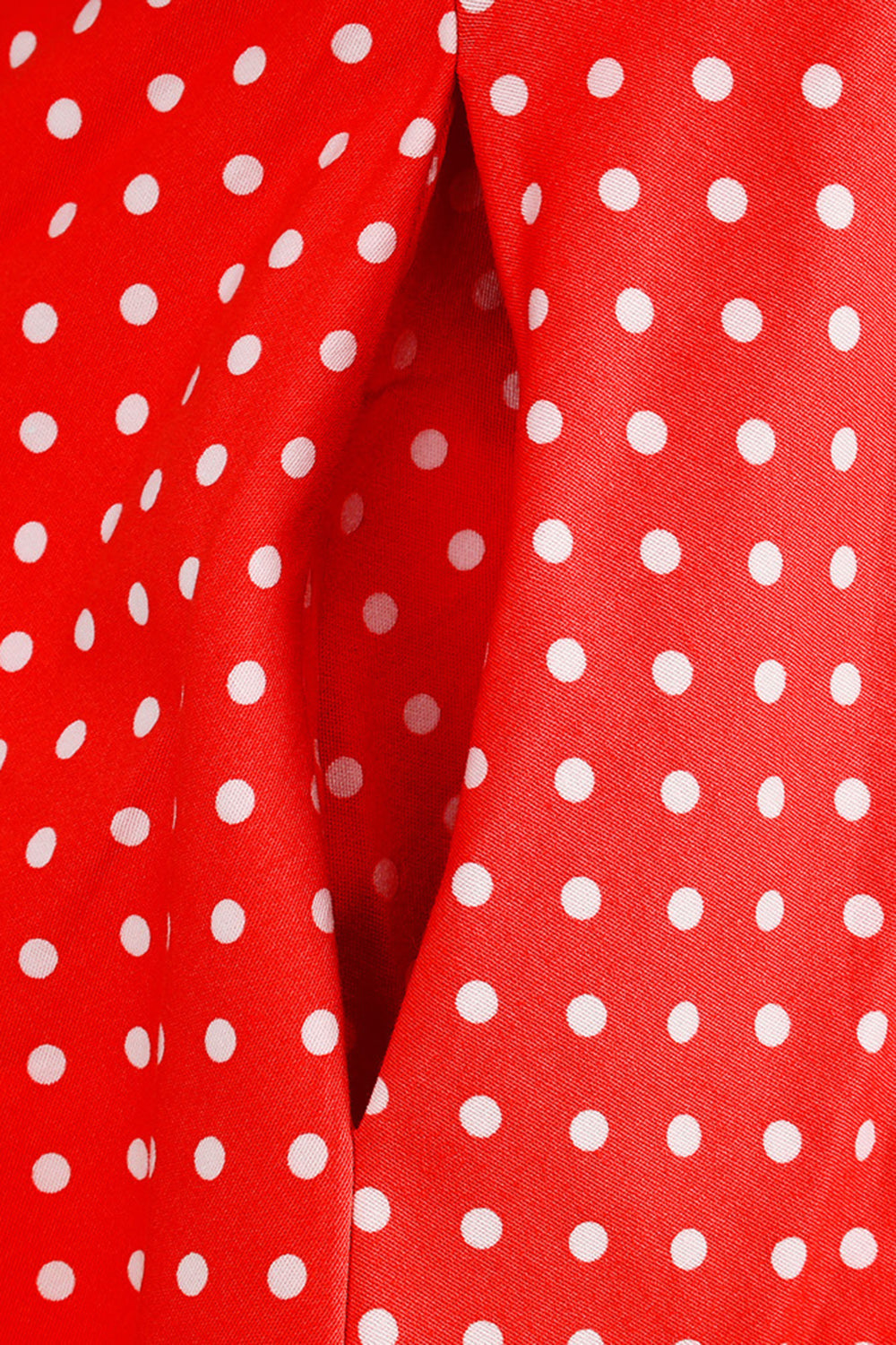 Robe Années 50 Rouge à Pois Licou