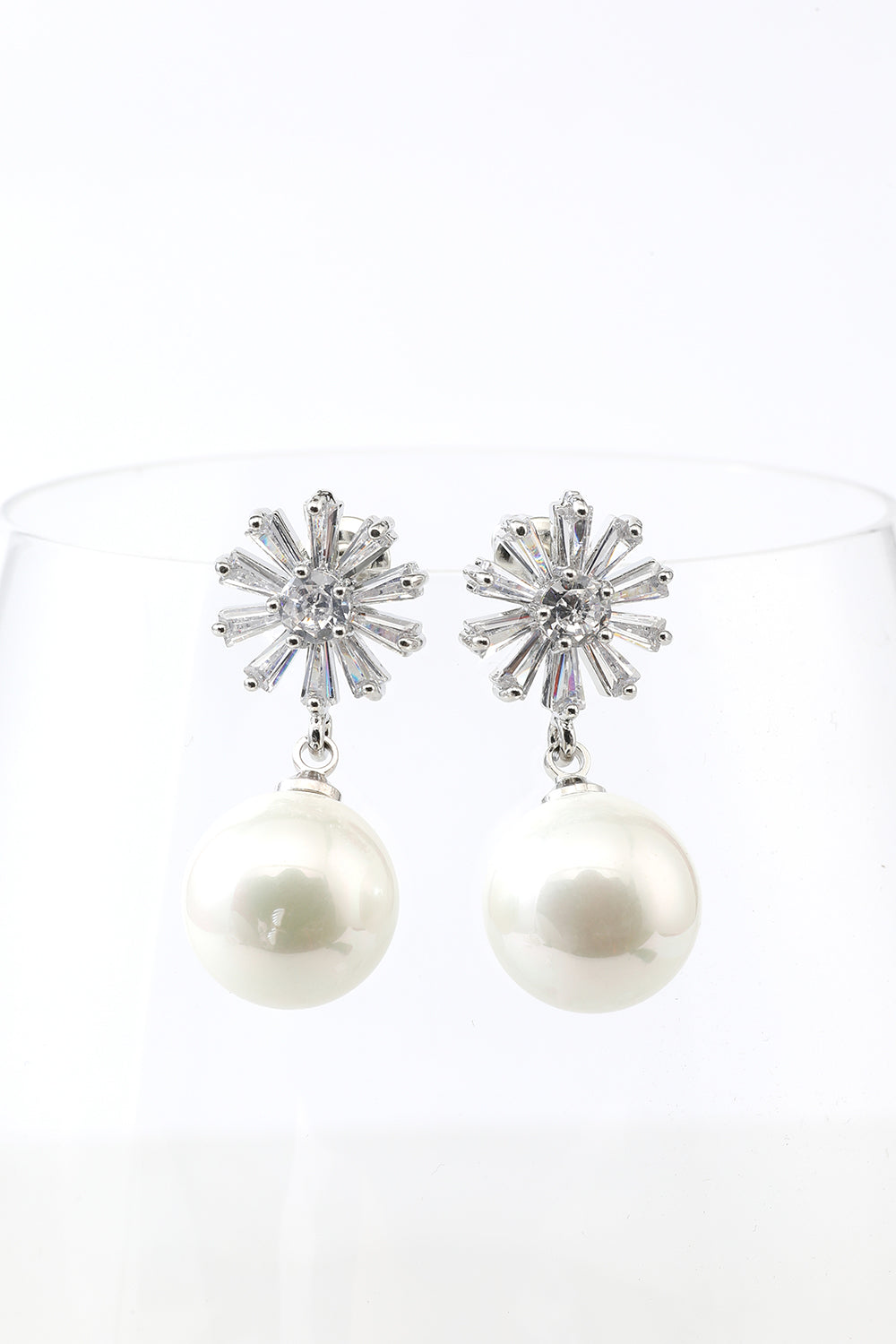 Boucles d'oreilles perles fleurs