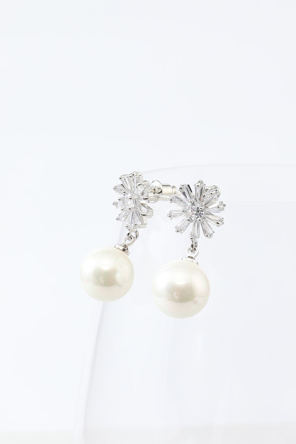 Boucles d'oreilles perles fleurs