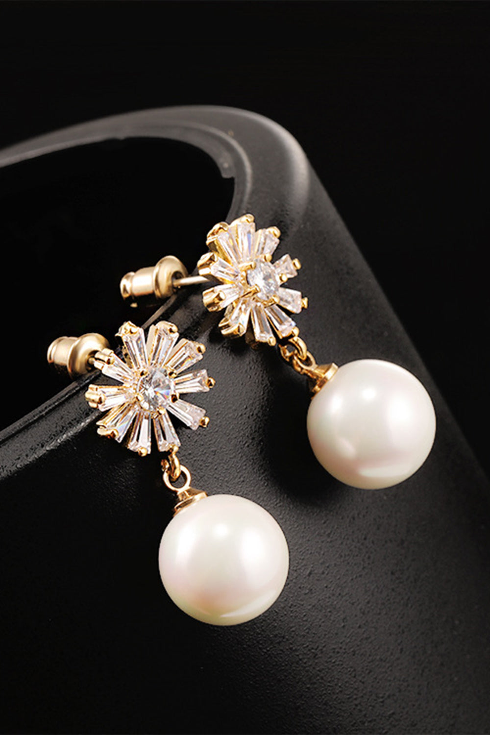 Boucles d'oreilles perles fleurs