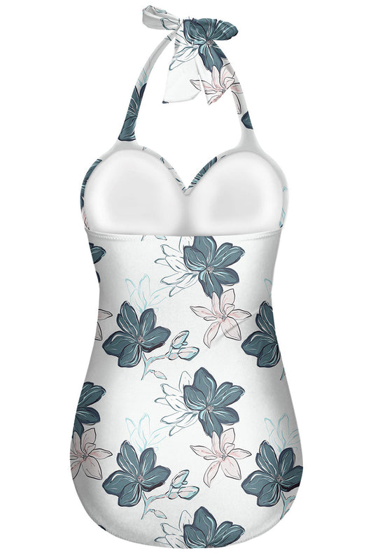 Maillot de bain une pièce fleuri