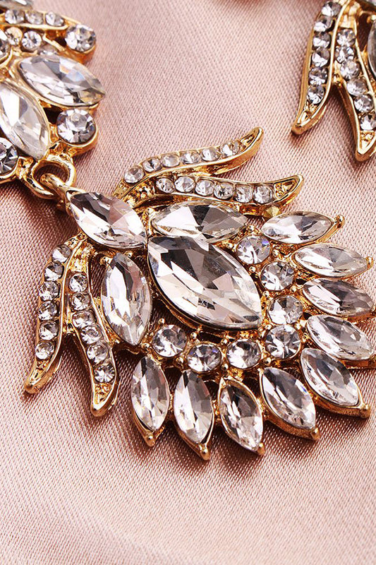 Aretes Sencillos de Novia con Pedrería