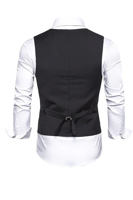 Gilet homme noir avec ensemble d'accessoires