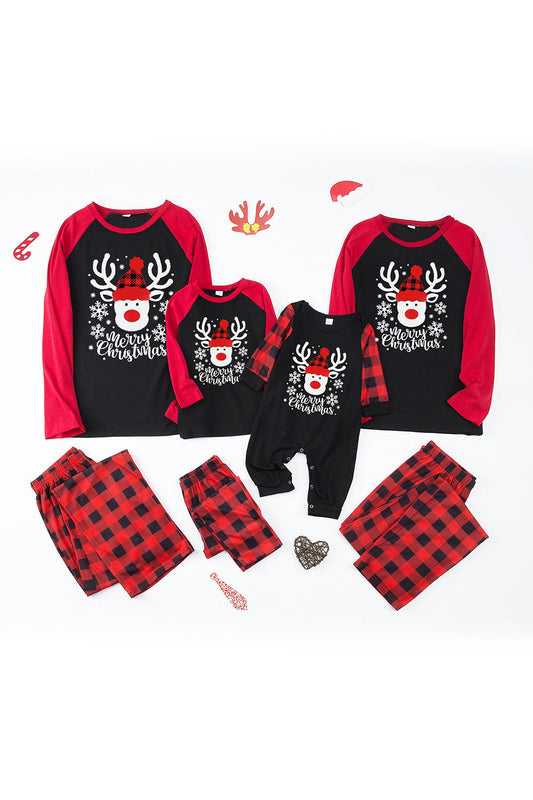 Ensembles de Pyjamas de Noël à Carreaux Rouges Assortis pour la Famille et le Chien