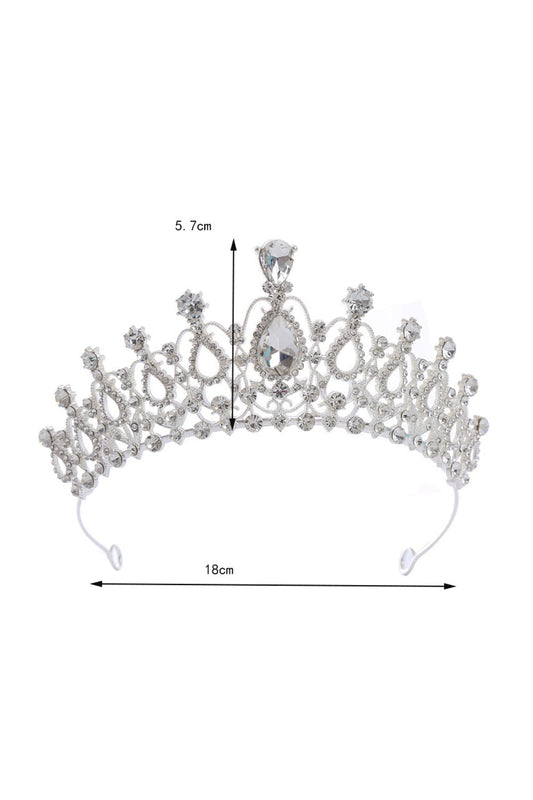 Diadème de Miss de Bal Cristal Argent