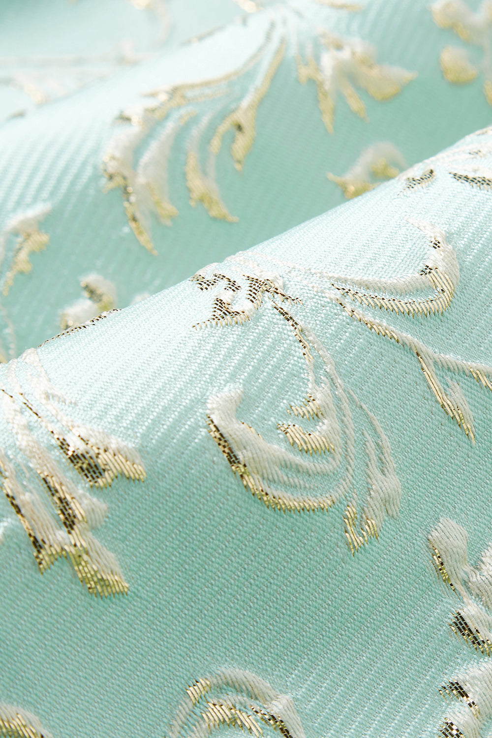 Costumes de bal pour hommes Jacquard un bouton col châle menthe