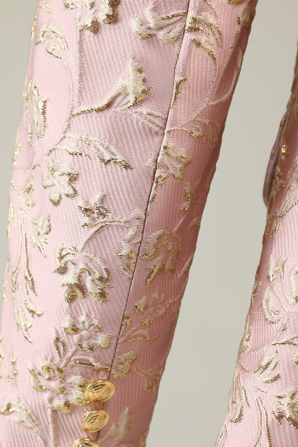 Costumes de bal pour hommes Jacquard un bouton col châle menthe