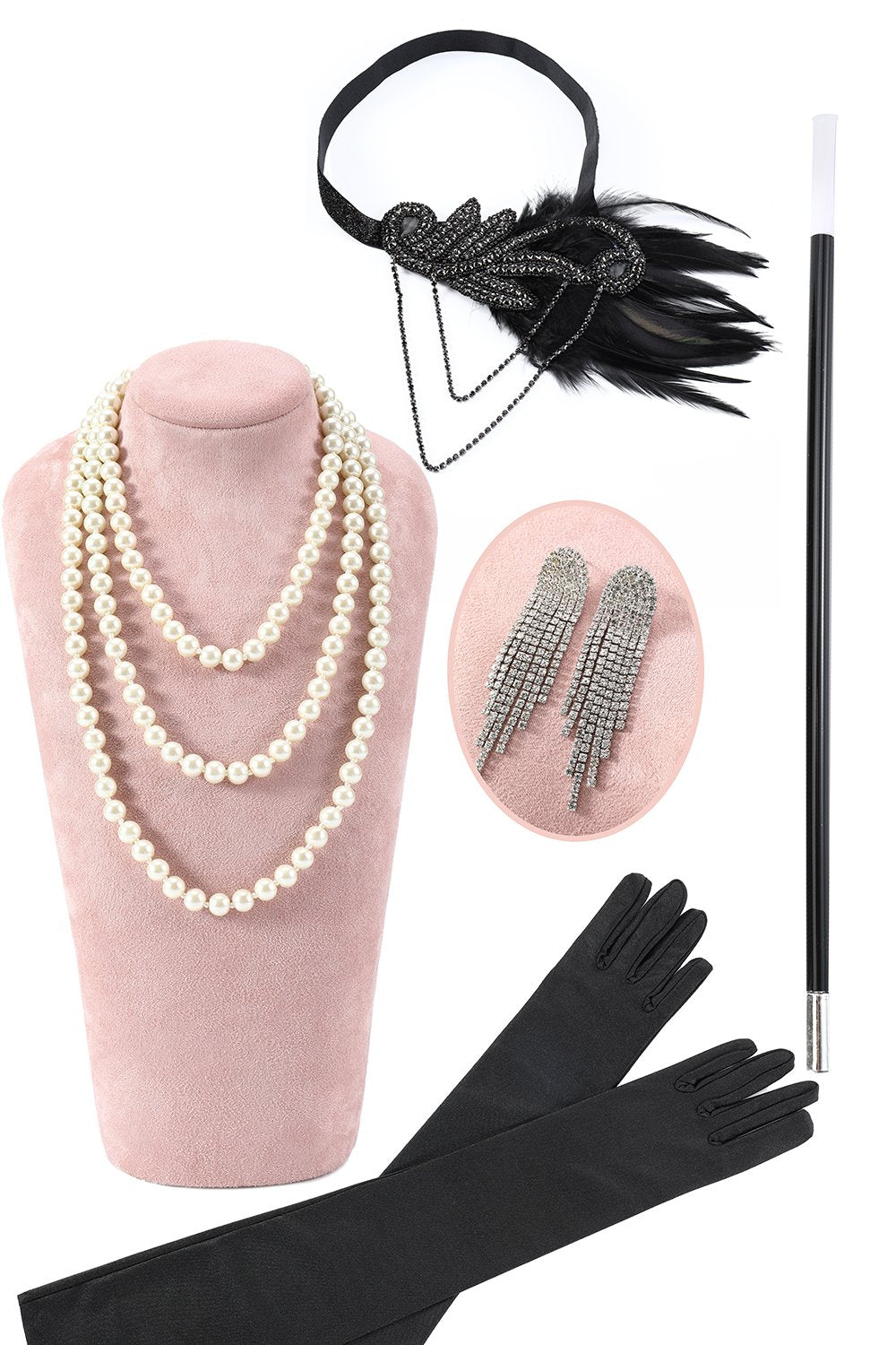 Accessoires pour Fête Années 20 Noire