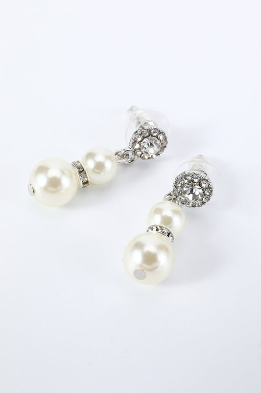 Ensemble d'accessoires perles blanches années 20