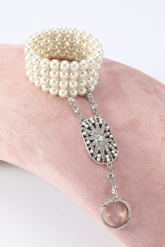 Bracelet soirée blanche