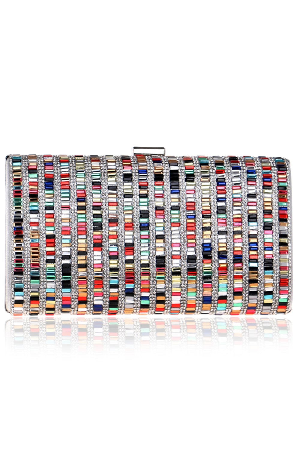 Sac à main de bal de promo perlé et coloré
