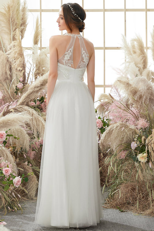 Robe de mariée blanche dos nu