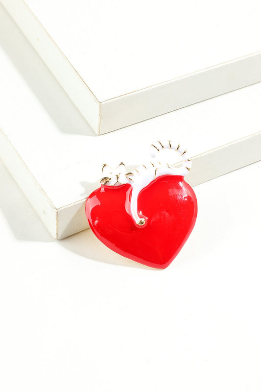 Broche chat d'amour